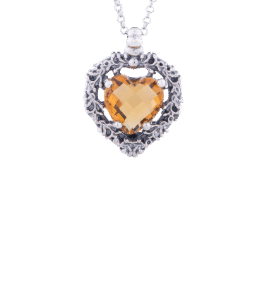 Ciondolo Cuore giallo