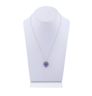 Ciondolo Cuore viola
