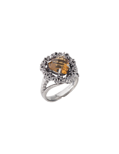 Anello Cuore nel Cuore giallo