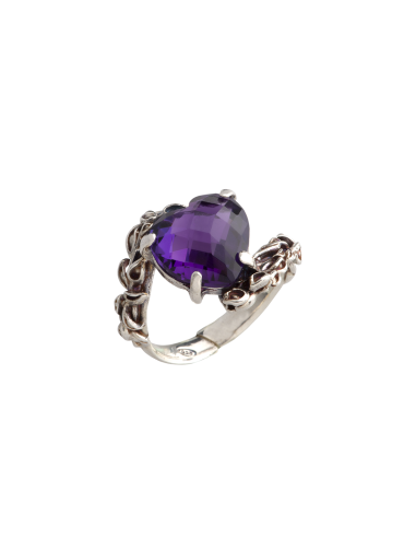 Anello Cuore passion viola