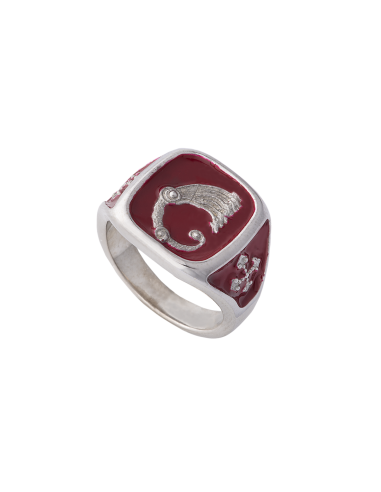 Anello Drago Excalibur rosso