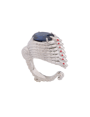 Anello Drago Gotico Blu