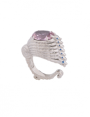 Anello Drago Gotico Rosa