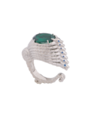 Anello Drago Gotico Verde