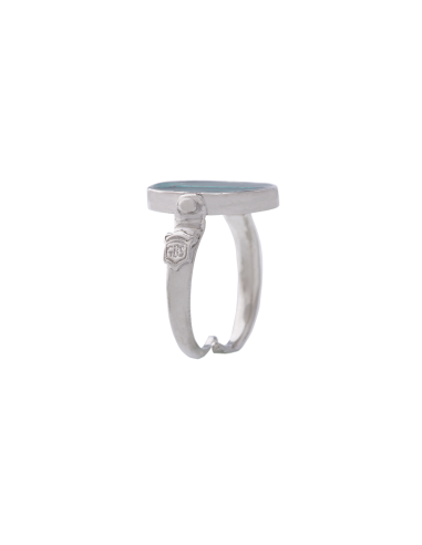 Anello Drago smalto cattedrale azzurro - immagine 3