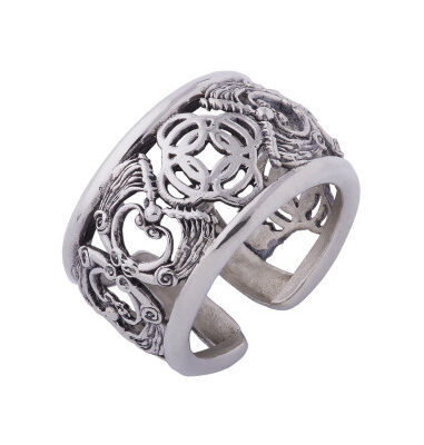 Anello florense Doppio Drago e Cocchio