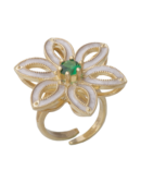 Anello fiore Royale verde