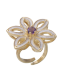 Anello fiore Royale viola