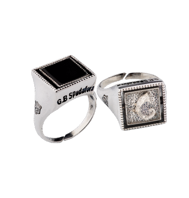 Anello Opplà Drago beat nero