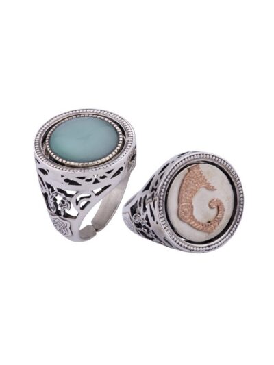 Anello Opplà Verde Acqua