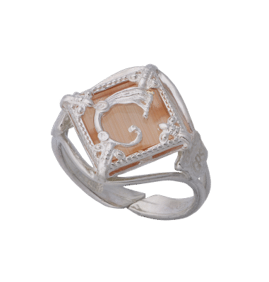 Anello Rhombus Arancio chiaro