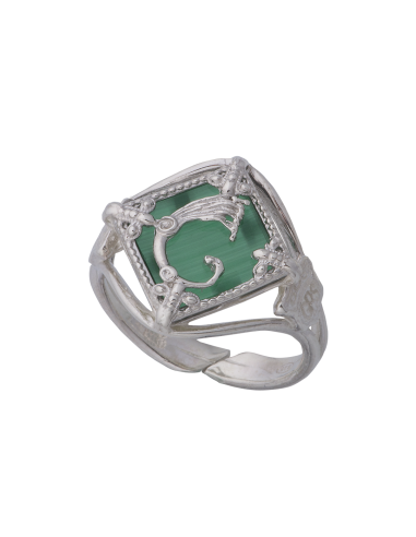 Anello Rhombus Verde