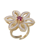 Anello fiore Royale Rosso