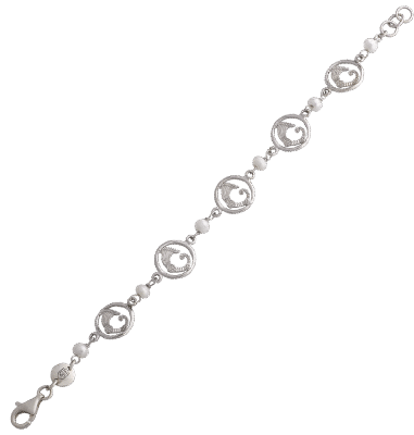 Bracciale draghetti light e perline