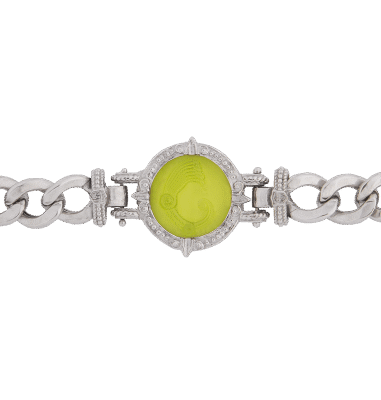 Bracciale Drago pasta vitrea lime