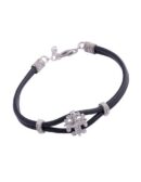 Bracciale croce Excalibur nero