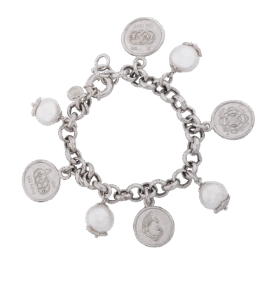 Bracciale Figurarum coin e perle