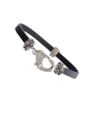 Bracciale di pelle con Drago