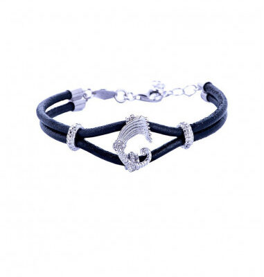Bracciale Drago e cuoio