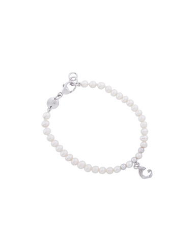 Bracciale Perle e Drago pendente