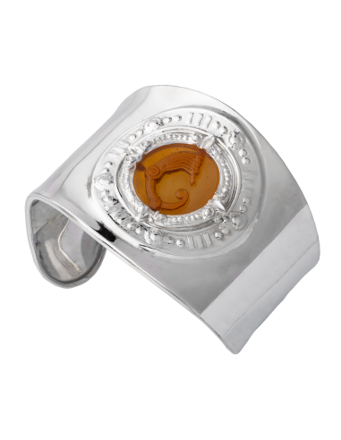 Bracciale Schiava pasta vitrea ambra