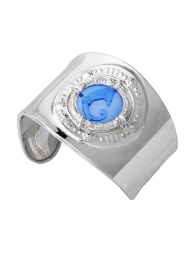 Bracciale Schiava pasta vitrea blu