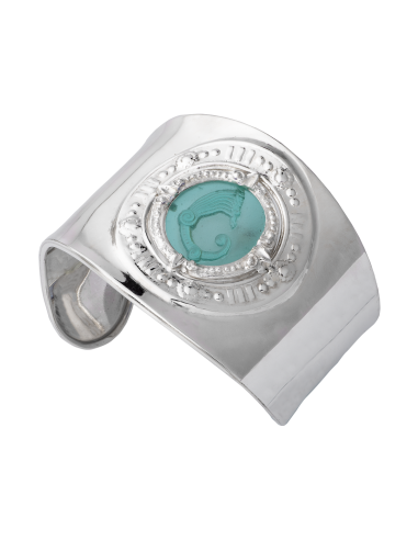 Bracciale Schiava pasta vitrea celeste