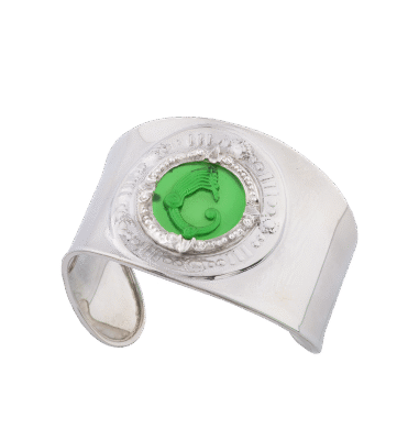 Bracciale Schiava pasta vitrea verde