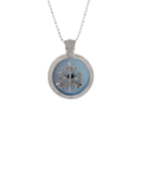 Ciondolo Albero della vita medal celeste