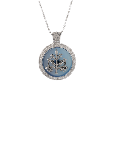 Ciondolo Albero della vita medal celeste