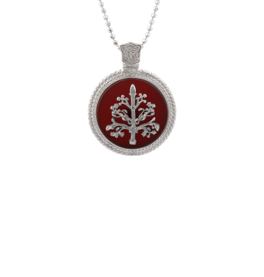 Ciondolo Albero della vita medal corniola