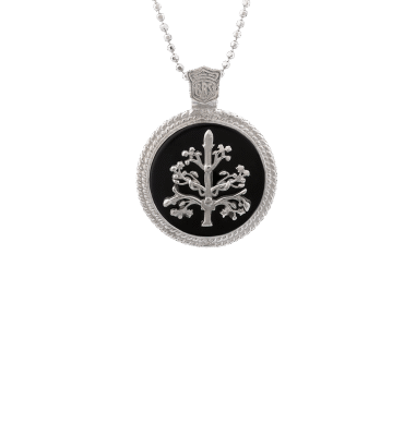 Ciondolo Albero della vita medal nero