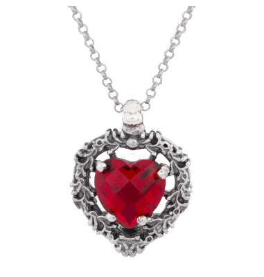 Ciondolo cuore rosso