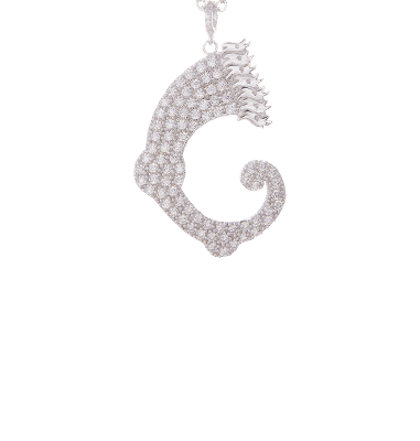 Ciondolo Drago e zirconi