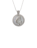 Ciondolo Drago medal bianco