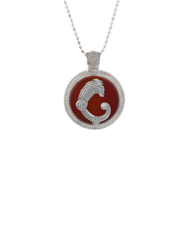 Ciondolo Drago medal corniola