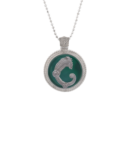 Ciondolo Drago medal verde