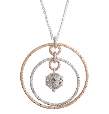 Ciondolo Jennacchella e cerchi rosé