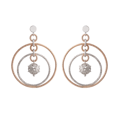 Orecchini Jennacchella e cerchi rosé