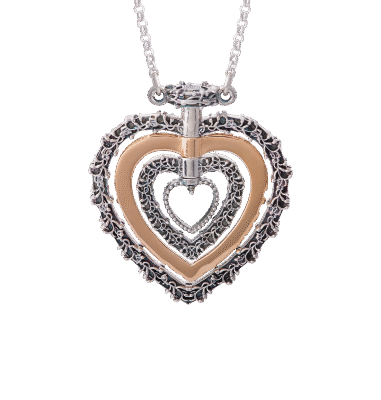 Collana Cuore nel Cuore girevole