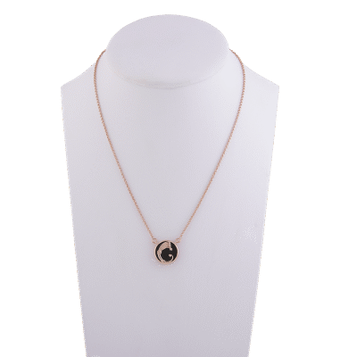 Collana Drago Nuance Nera e rosè