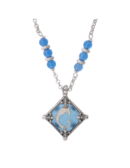 Collana rhombus blu