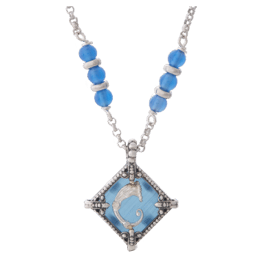 Collana rhombus blu