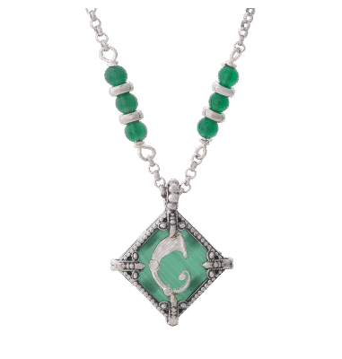 Collana rhombus verde