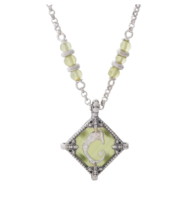 Collana rhombus verde chiaro
