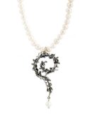 Collana Spirale Liturgica Alberata e perla pendente
