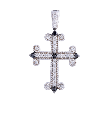 Croce Excalibur brillante nera