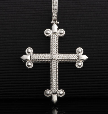 Croce Excalibur Giglio Magnum Bianca