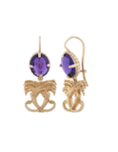 Orecchini abbraccio di draghetti dorati