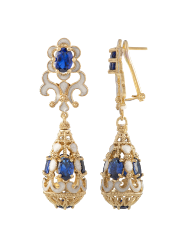 Orecchini Belle Epoque Blu